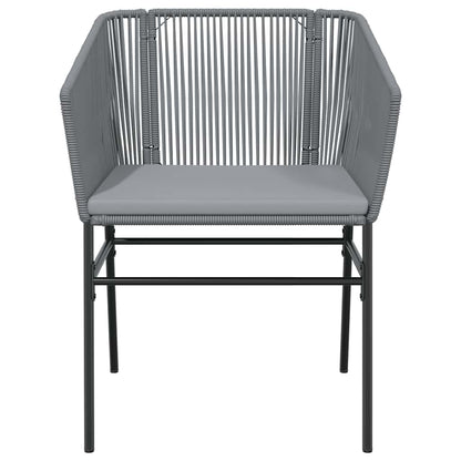 Set da Pranzo da Giardino 5 pz con Cuscini Polyrattan Vetro | homemem39
