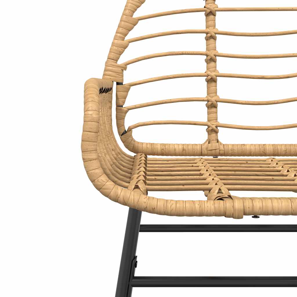 Set da Pranzo da Giardino 3 pz Marrone in Polyrattan Vetro | homemem39