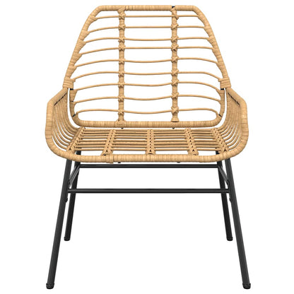 Set da Pranzo da Giardino 5pz Polyrattan Vetro