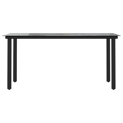 Set da Pranzo da Giardino 5pz Polyrattan Vetro | homemem39