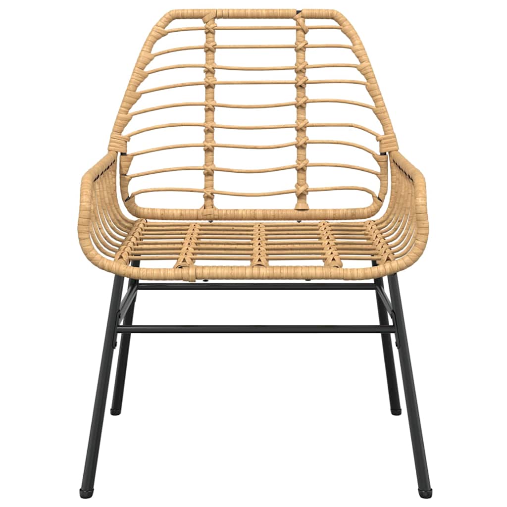 Set Pranzo da Giardino 7pz Marrone Polyrattan Vetro | homemem39