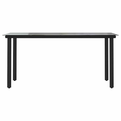Set da Pranzo da Giardino con Cuscini 5 pz Polyrattan Vetro | homemem39
