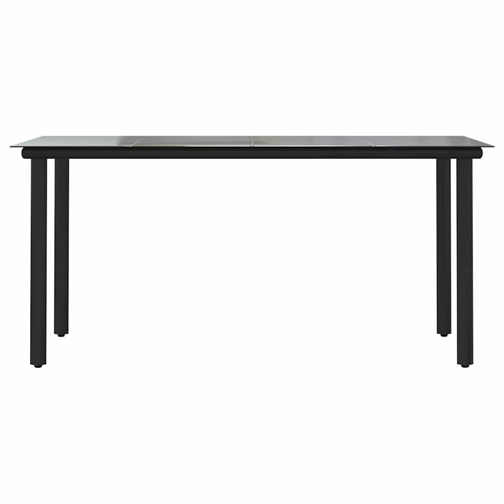 Set Pranzo da Giardino 7pz con Cuscini Marrone Polyrattan Vetro | homemem39