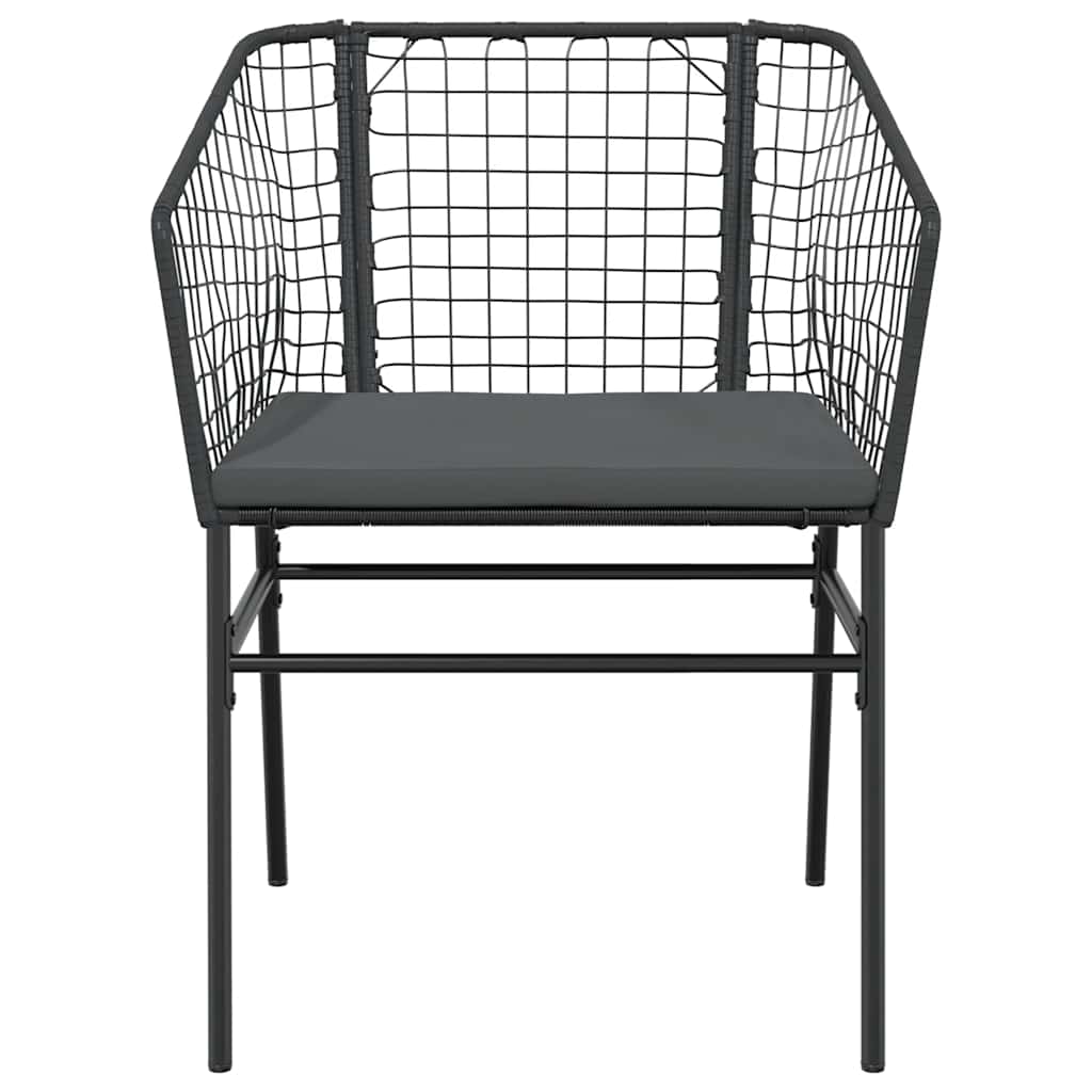 Set da Pranzo da Giardino con Cuscini 5 pz Polyrattan Vetro | homemem39