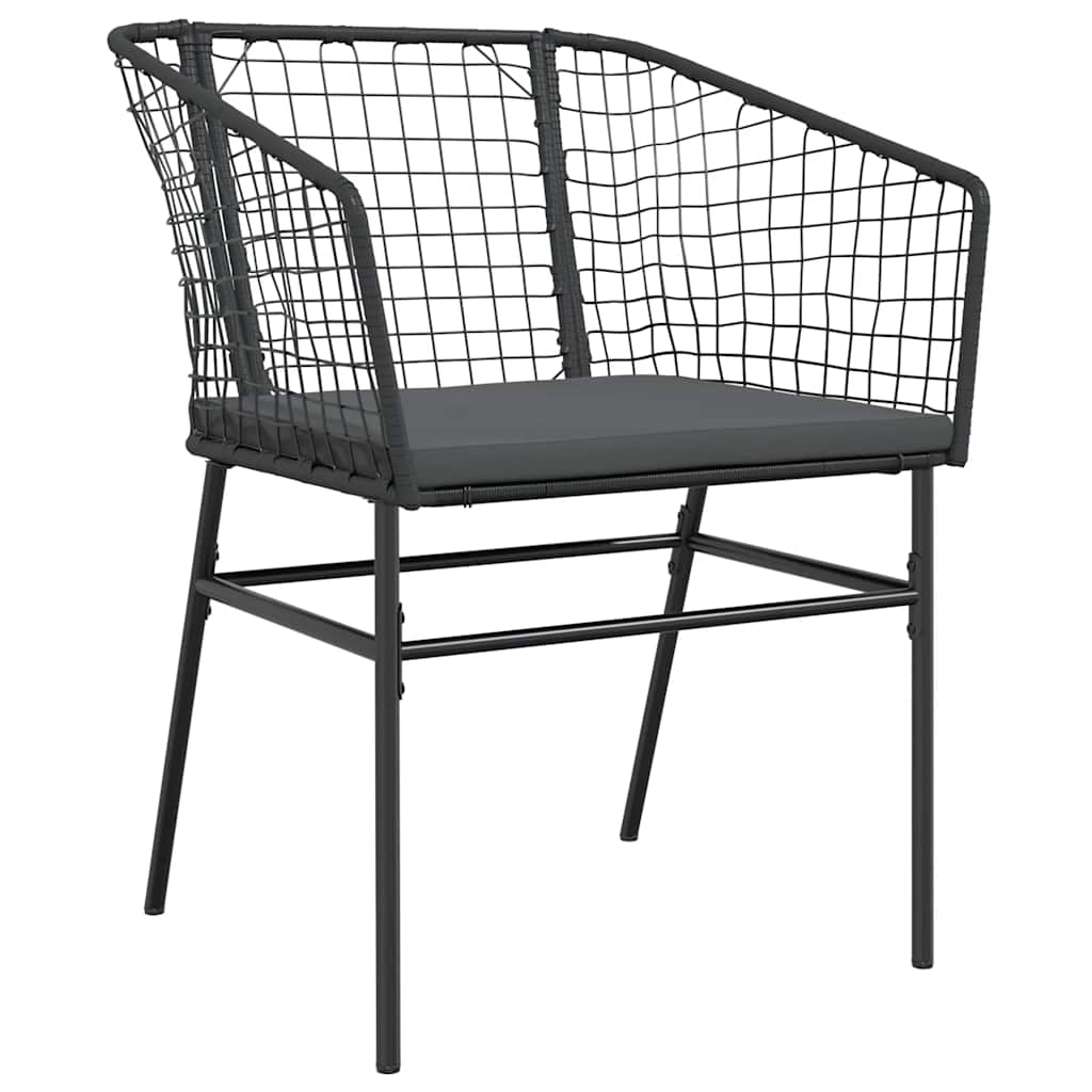 Set da Pranzo da Giardino con Cuscini 5 pz Polyrattan Vetro | homemem39