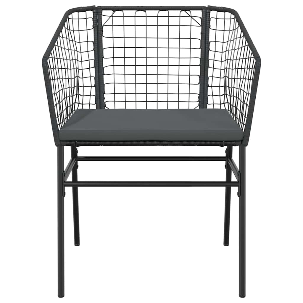 Set da Pranzo da Giardino 9 pz con Cuscini Polyrattan Vetro | homemem39
