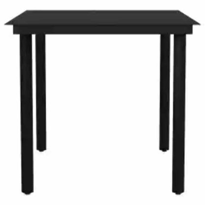 Set da Pranzo da Giardino con Cuscini 5 pz Polyrattan Vetro | homemem39