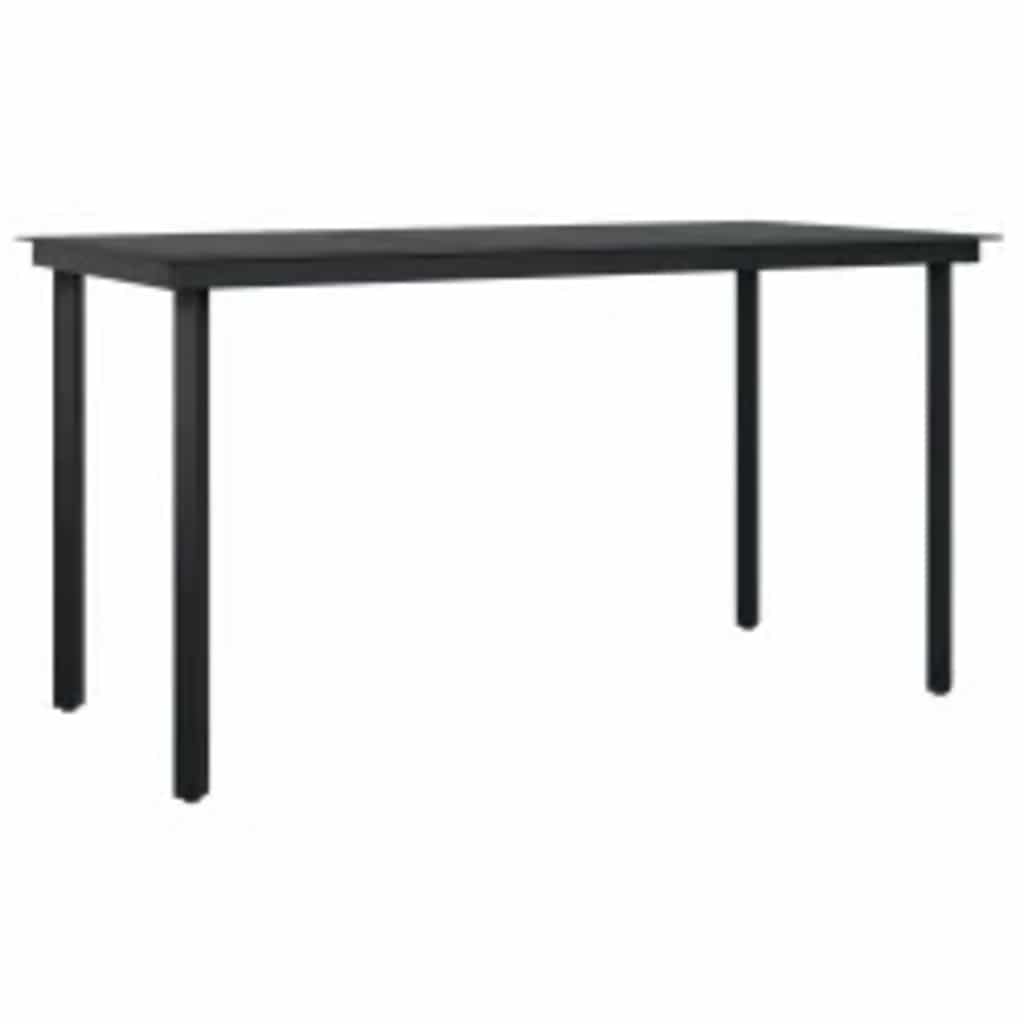 Set da Pranzo da Giardino con Cuscini 5 pz Polyrattan Vetro | homemem39