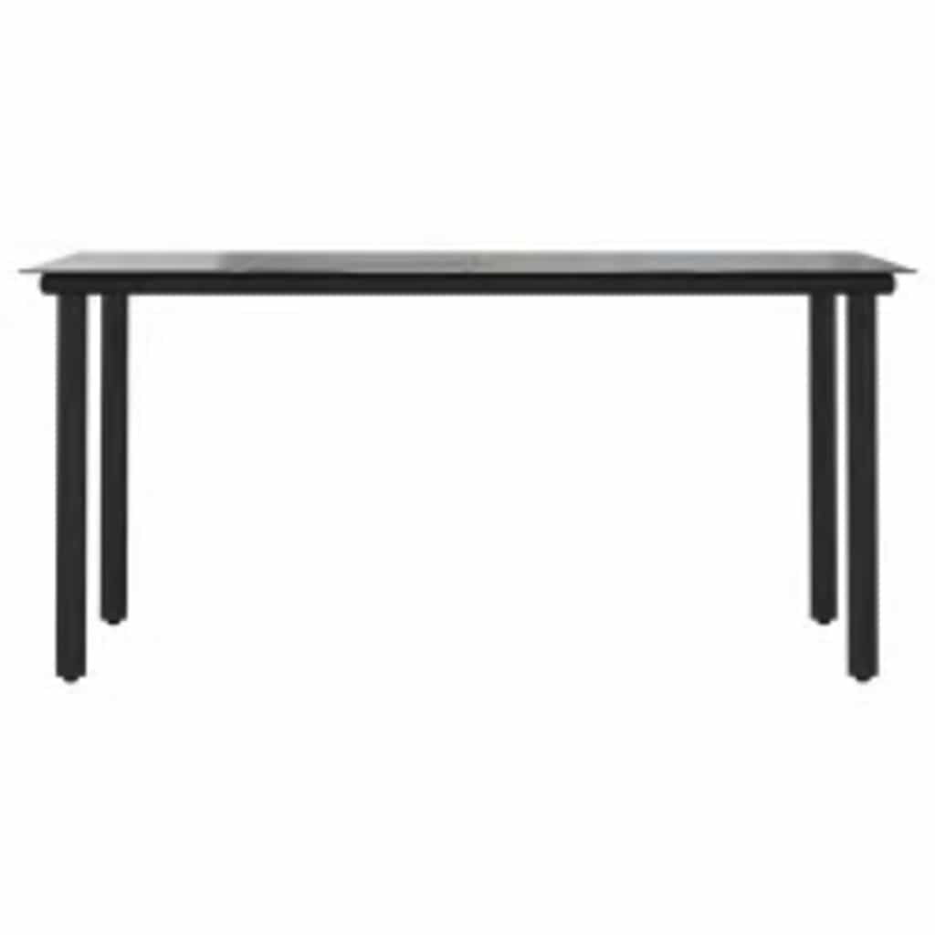 Set da Pranzo da Giardino con Cuscini 5 pz Polyrattan Vetro | homemem39