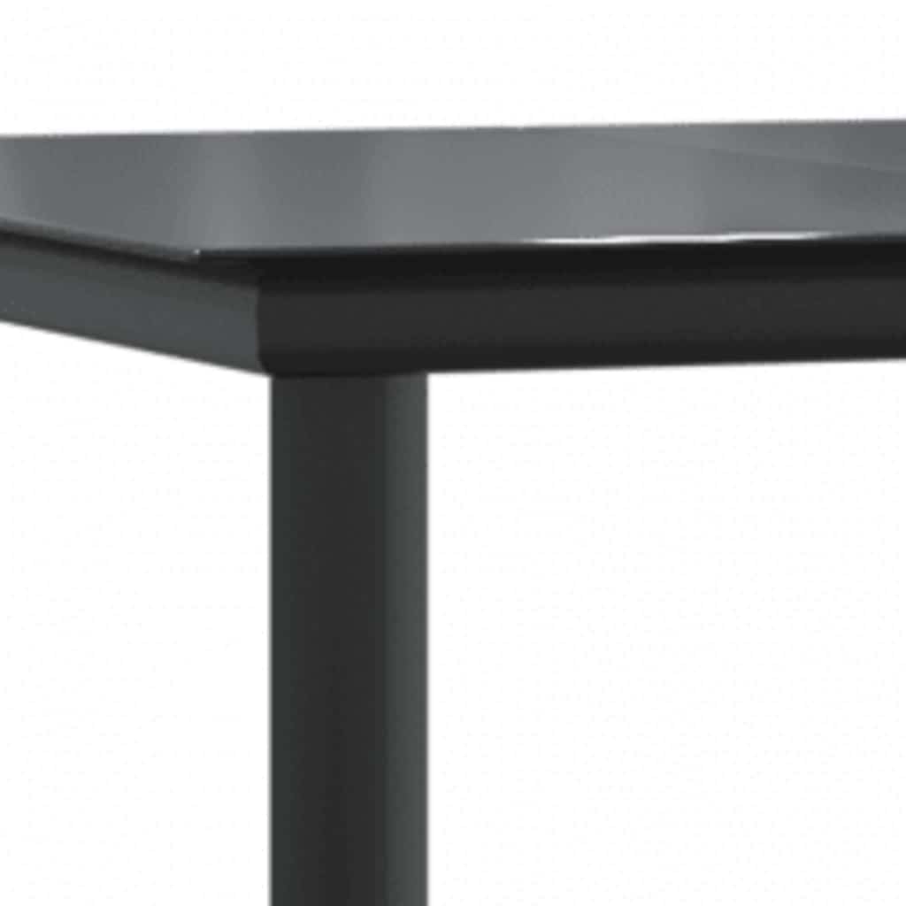 Set Pranzo da Giardino 7pz con Cuscini Marrone Polyrattan Vetro