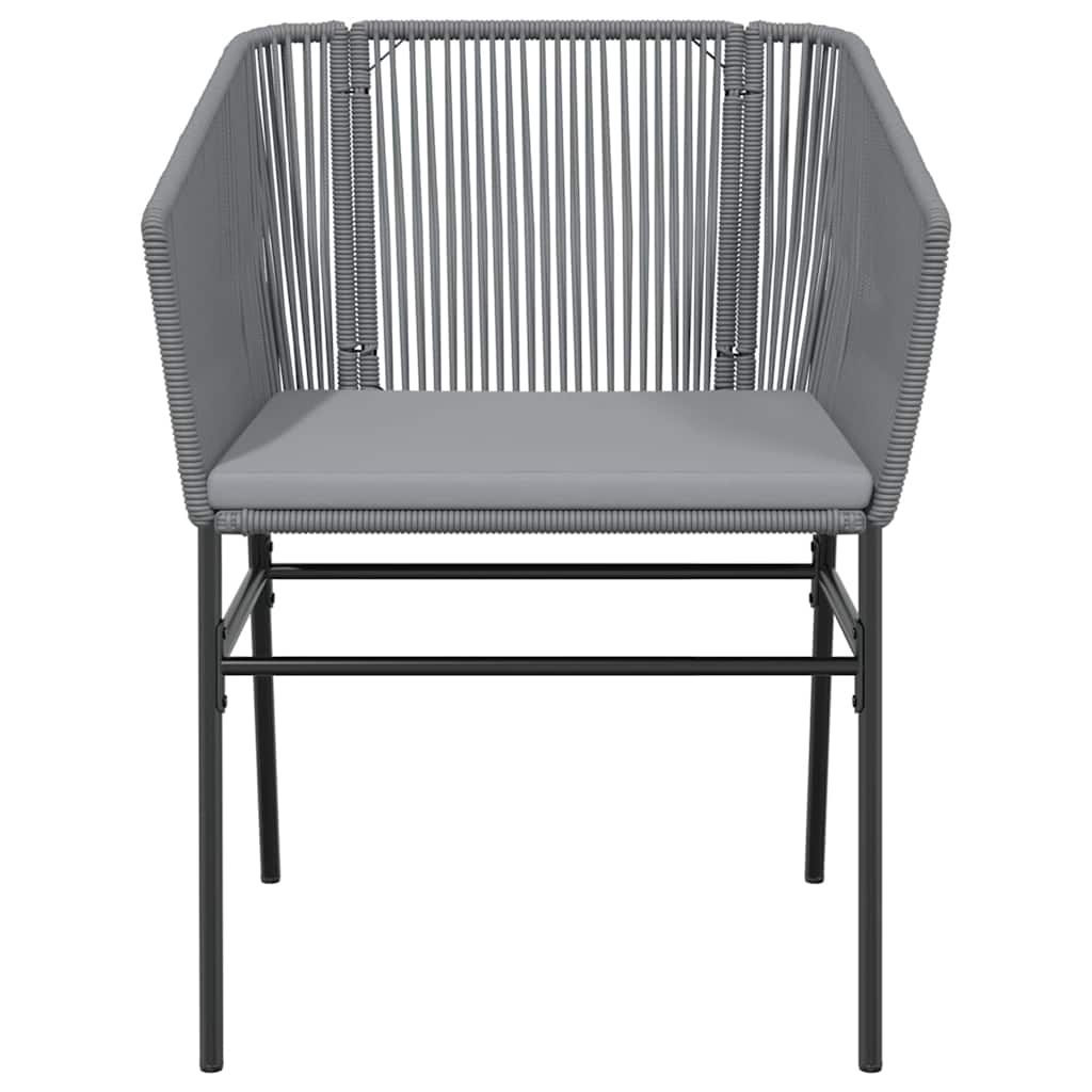 Set da Pranzo da Giardino 5 pz con Cuscini Polyrattan Vetro | homemem39