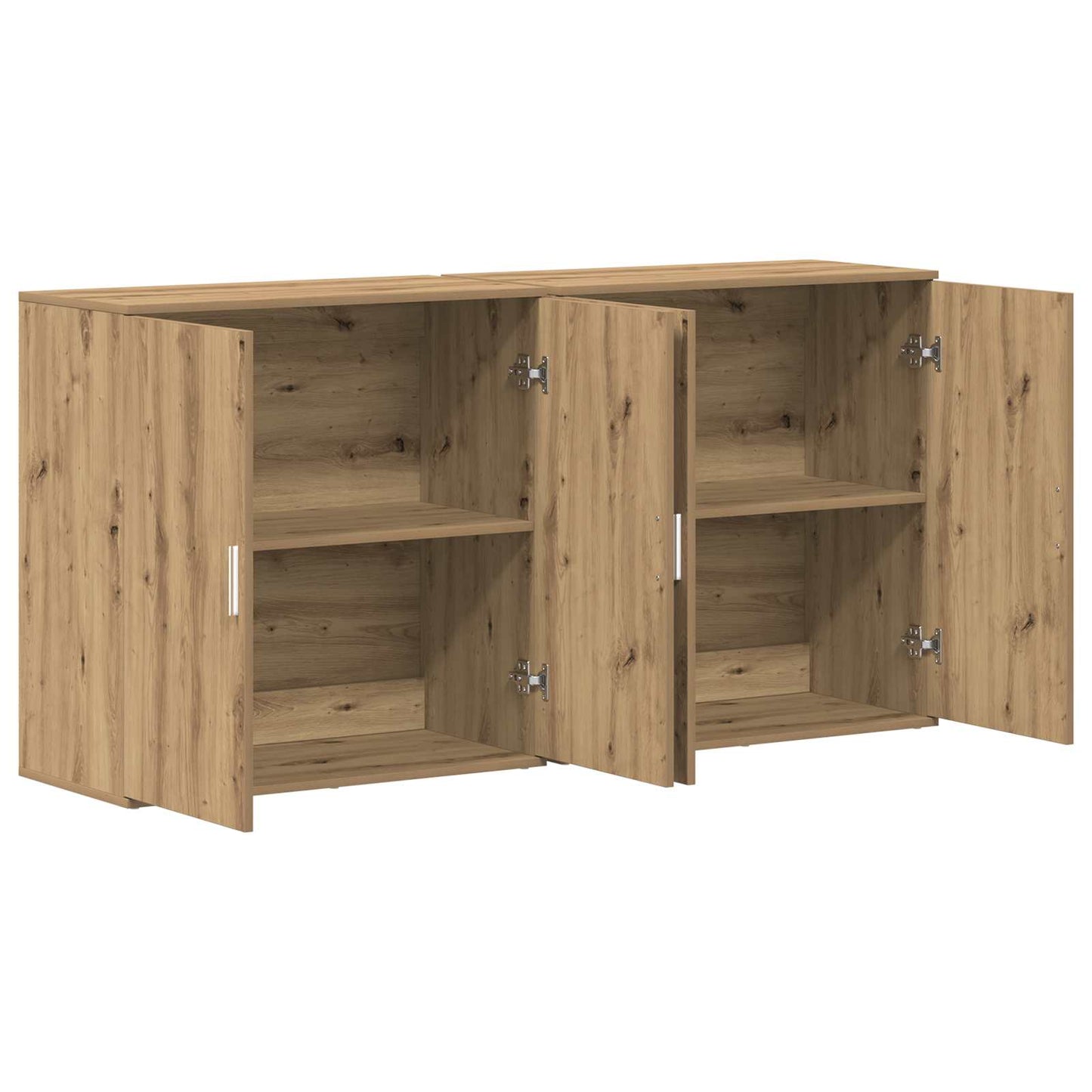 Credenza 2 pcs Rovere artigianale 79 x 38 x 80 cm