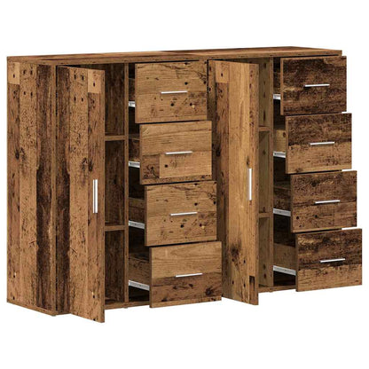 Sideboards con cassetto 2 pcs Legno vecchio 60 x 31 x 84 cm - homemem39
