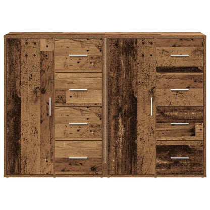 Sideboards con cassetto 2 pcs Legno vecchio 60 x 31 x 84 cm - homemem39