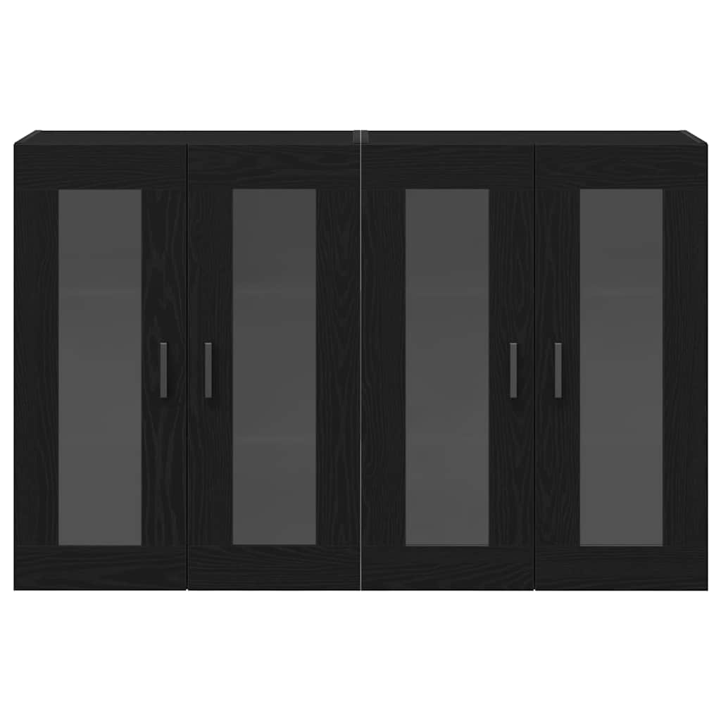 Armadi da Muro 2 pcs Rovere nero 69,5 x 34 x 90 cm - homemem39