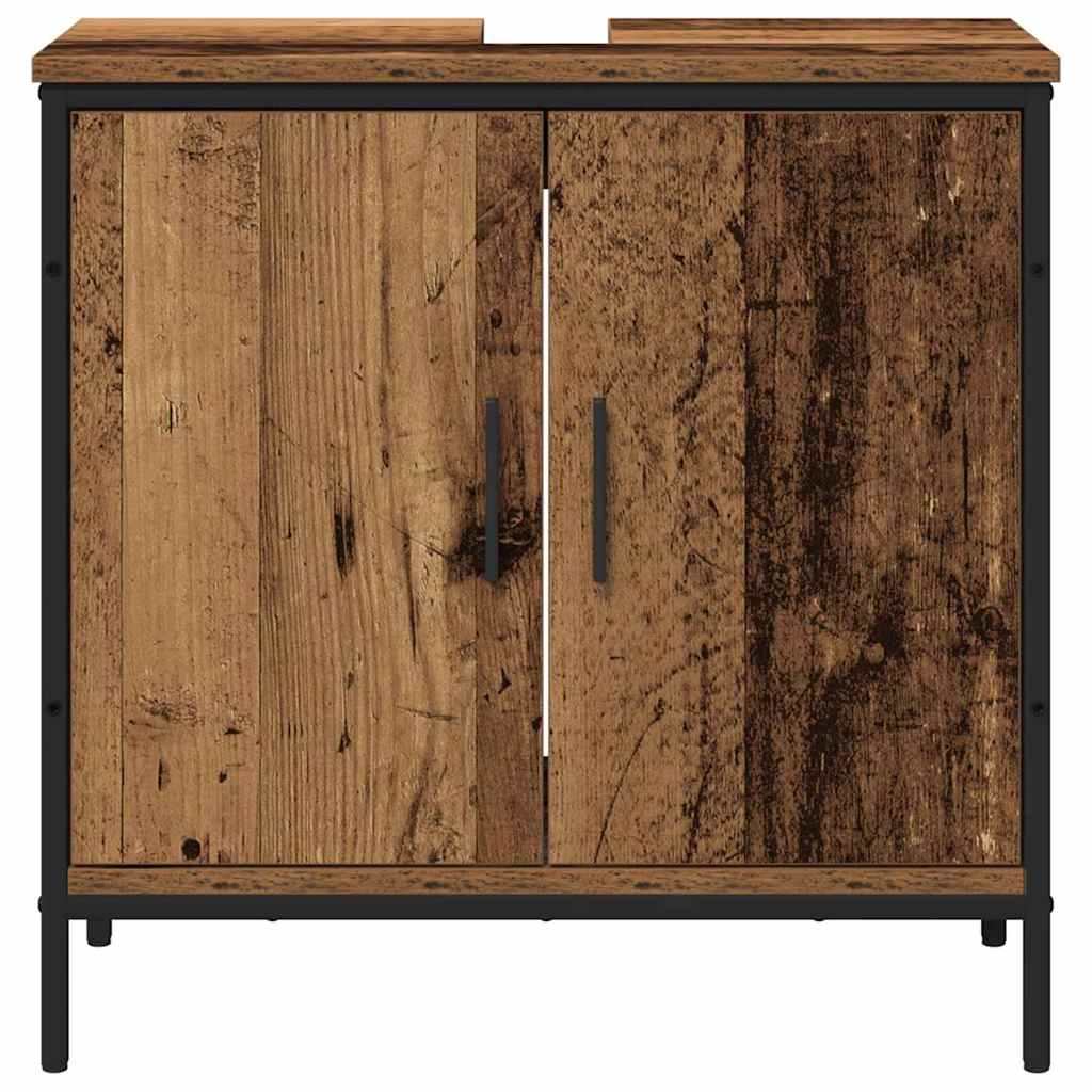 Set di mobili per il bagno 2 pcs Marrone Legno multistrato | homemem39