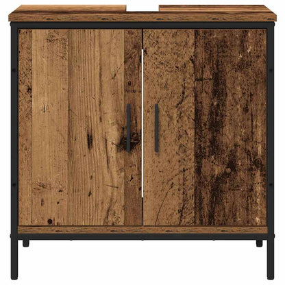 Set di mobili per il bagno 2 pcs Marrone Legno multistrato | homemem39