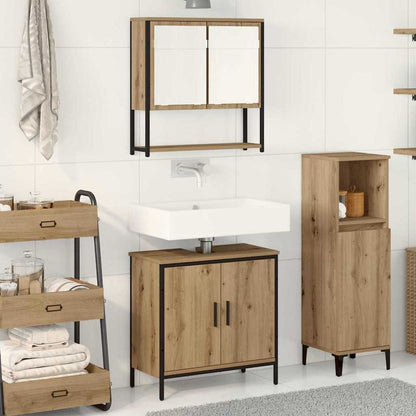 Set di mobili per il bagno 2 pz Marrone 60 x 30 x 60 cm | homemem39