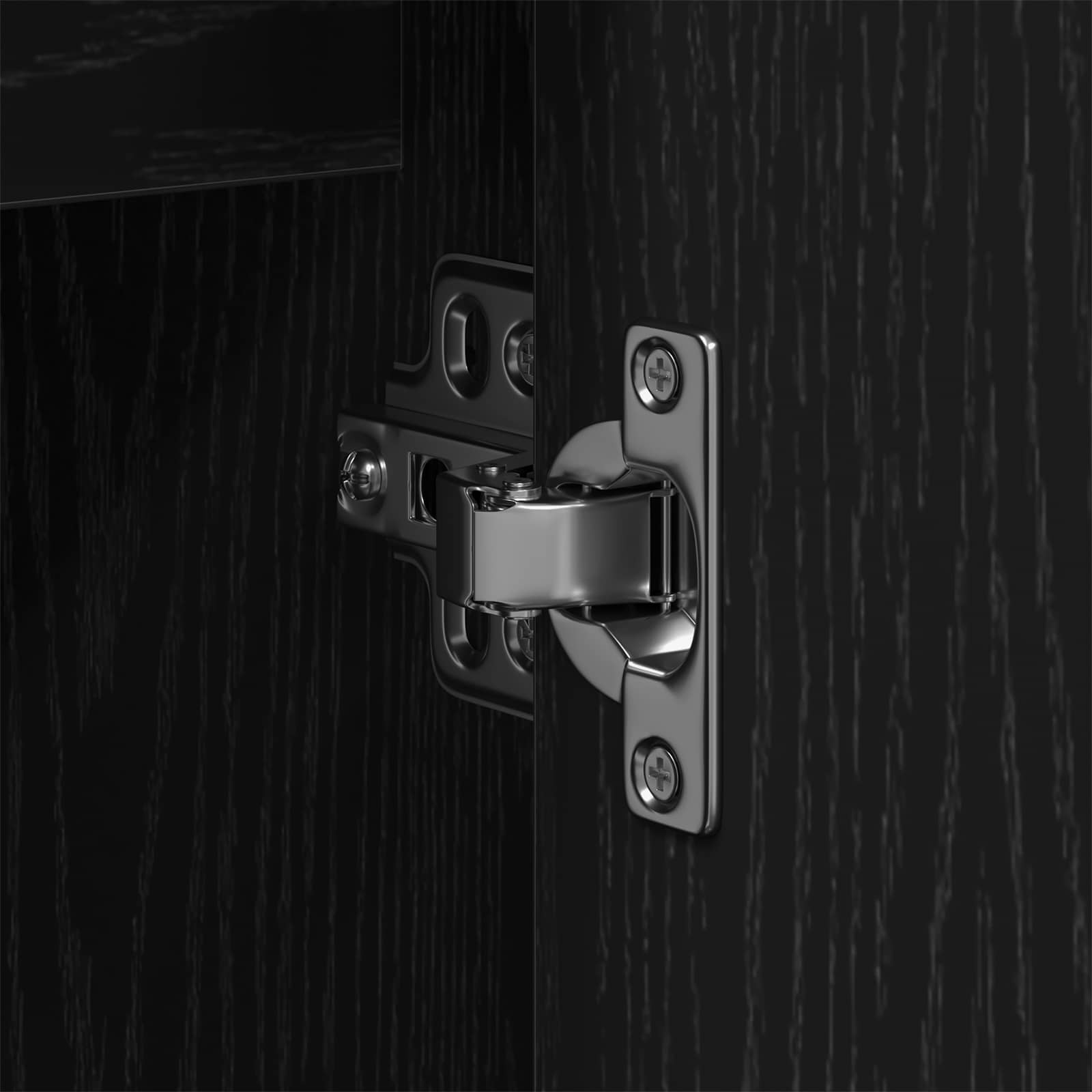 Set di mobili per il bagno 2 pcs Nero Legno multistrato | homemem39