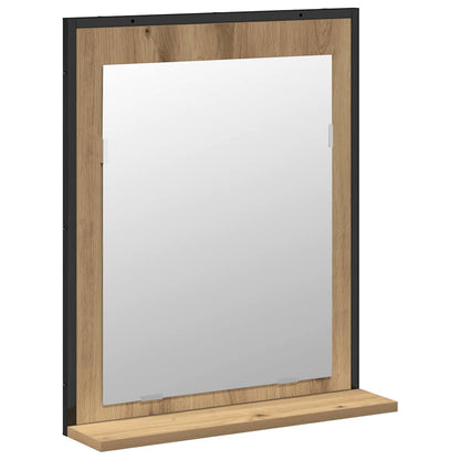 Set di mobili per il bagno 2 pcs Marrone Legno multistrato