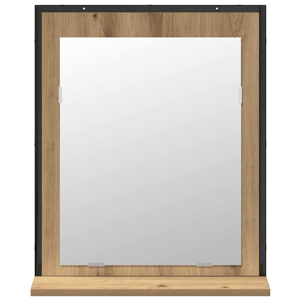 Set di mobili per il bagno 2 pcs Marrone Legno multistrato