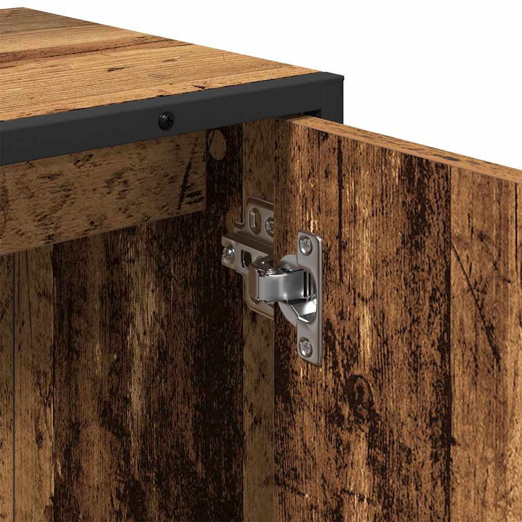 Set di mobili per il bagno 2 pcs Marrone Legno multistrato | homemem39
