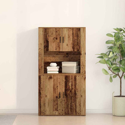 Highboard Legno vecchio 80 x 33 x 150 cm Legno multistrato - homemem39