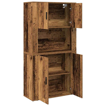 Highboard Legno vecchio 80 x 33 x 150 cm Legno multistrato - homemem39
