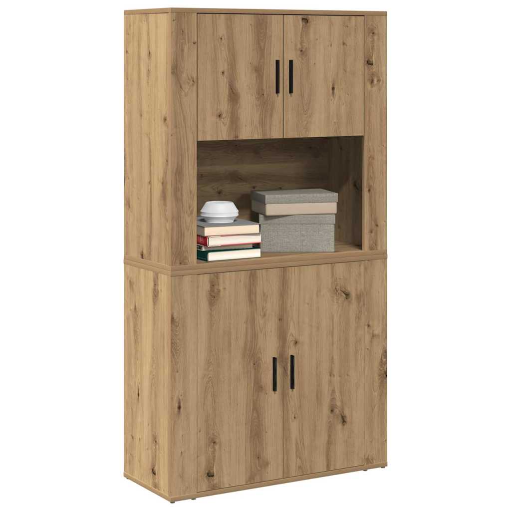Credenza Rovere artigianale 80 x 33 x 150 cm Legno multistrato | homemem39