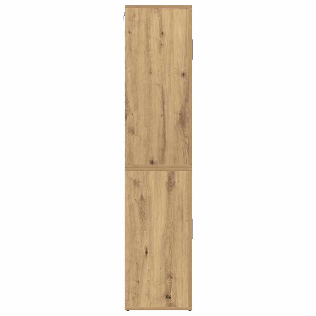 Credenza Rovere artigianale 80 x 33 x 150 cm Legno multistrato | homemem39
