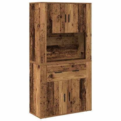Highboard Legno vecchio 80 x 33 x 150 cm Legno multistrato - homemem39