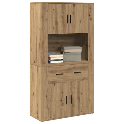 Highboard rovere artigianale 80 x 33 x 150 cm Legno multistrato