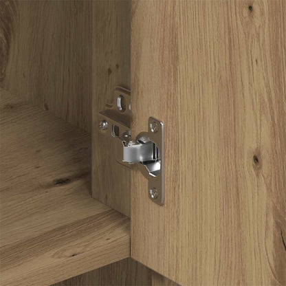 Alta Cassettiera rovere artigianale 80 x 33 x 150 cm - homemem39