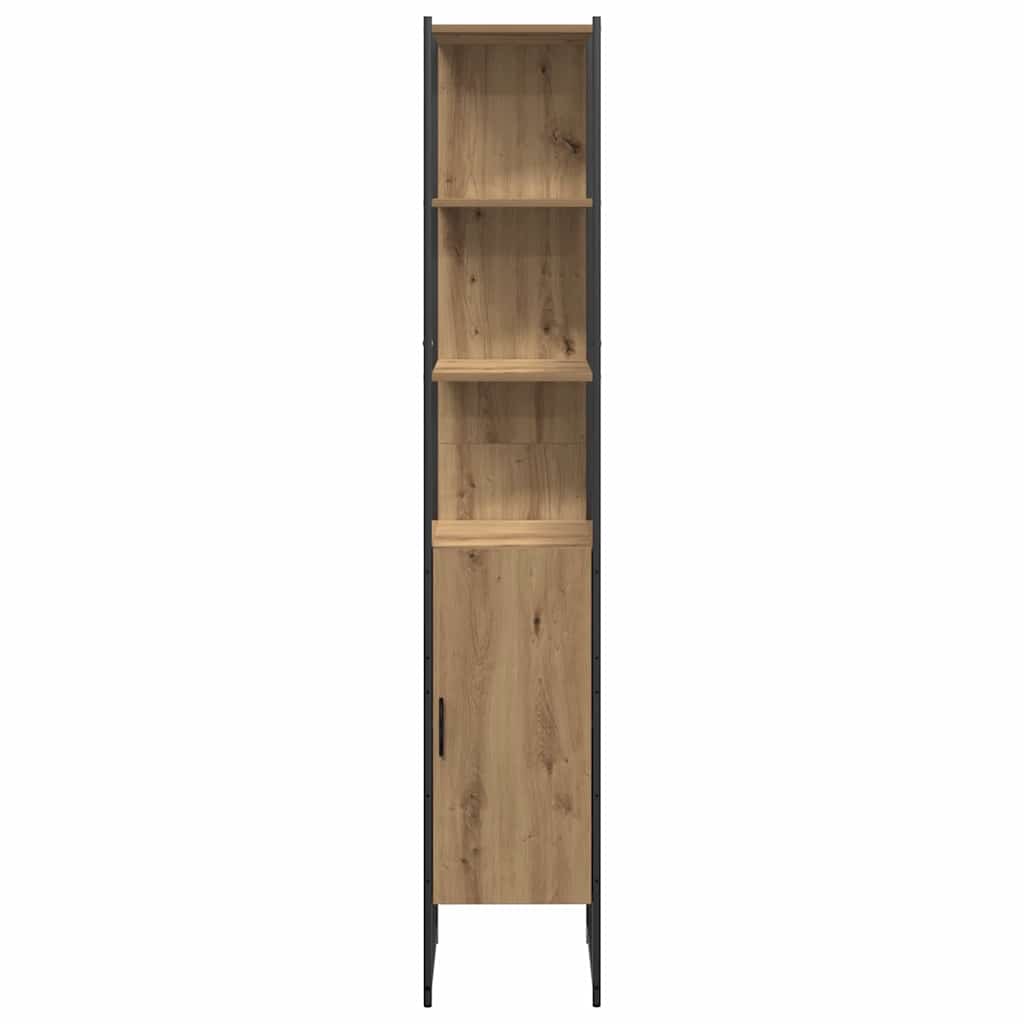 Set di mobili per il bagno 3 pz Marrone 33 x 33 x 185,5 cm | homemem39