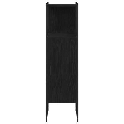 Set di mobili per il bagno 3 pcs Nero Legno multistrato | homemem39