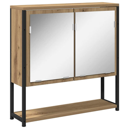 Set di mobili per il bagno 3 pz Rovere artigianale | homemem39