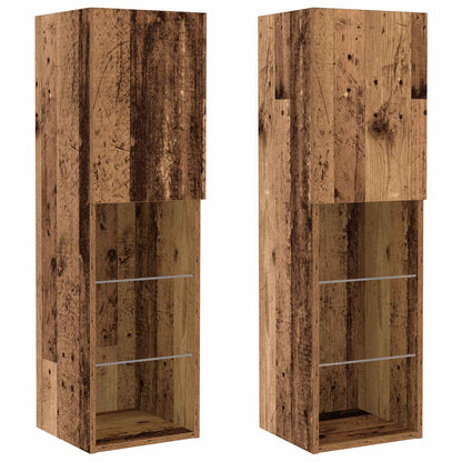 Set mobile TV 6 pcs Legno vecchio Legno multistrato