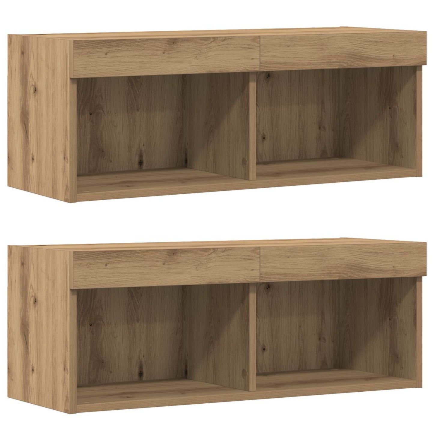 Set mobile TV 8 pcs rovere artigianale Legno multistrato