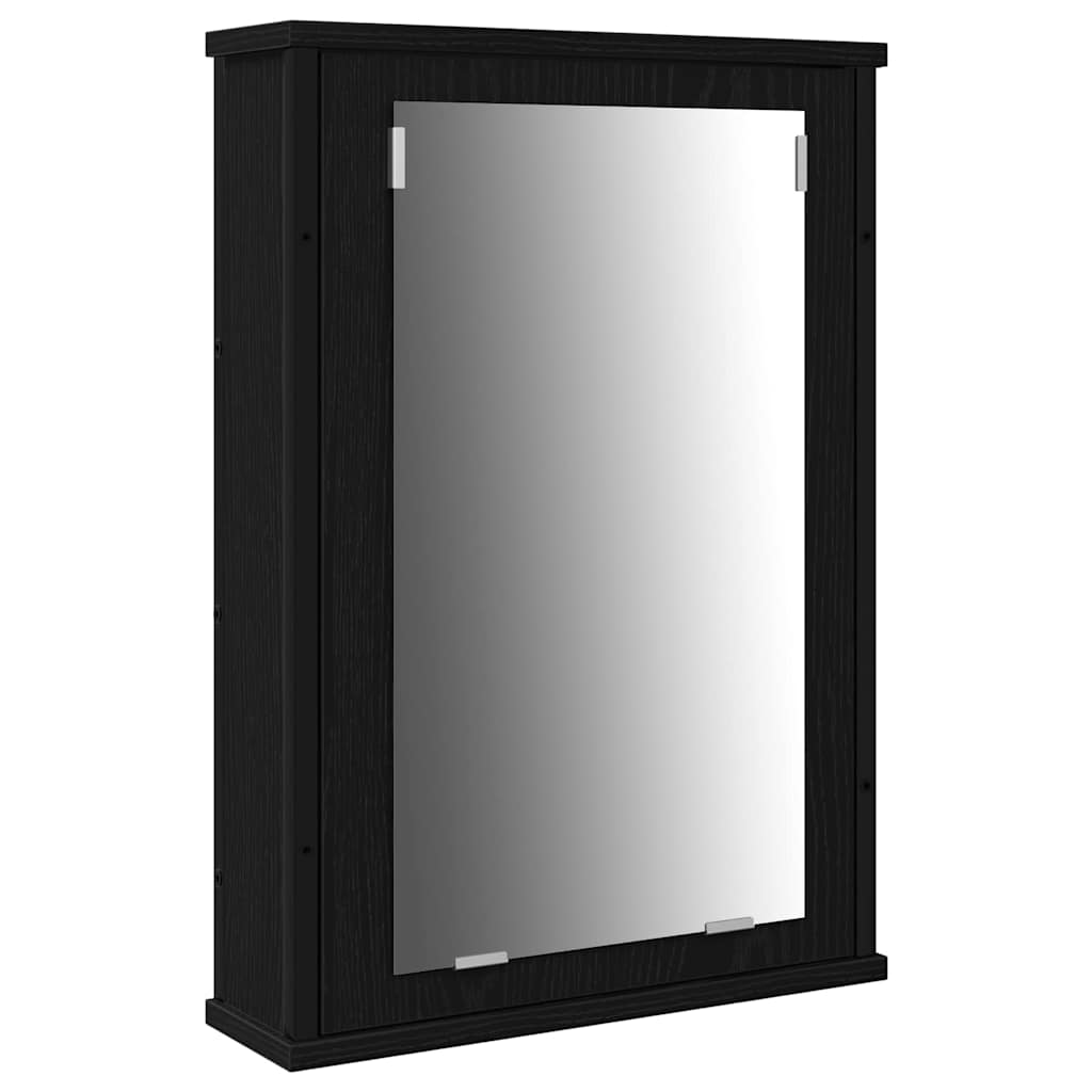 Set di mobili per il bagno 3 pcs Rovere Nero Legno multistrato | homemem39