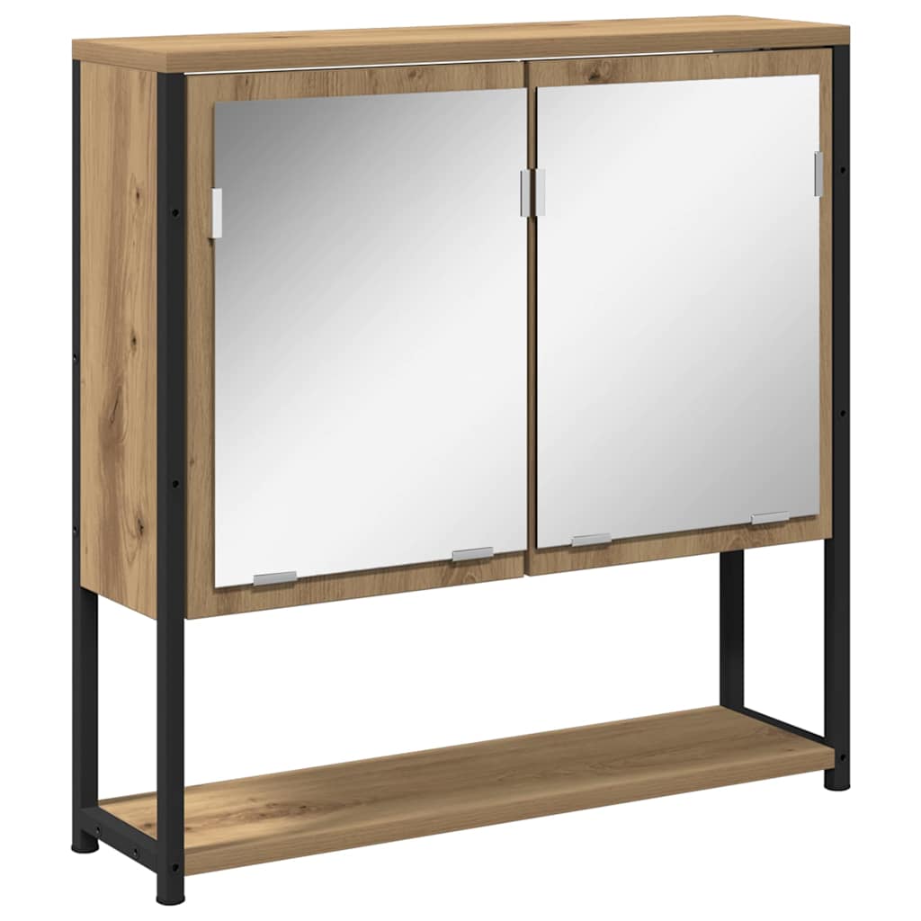Set di mobili per il bagno 4 pz Rovere artigianale | homemem39