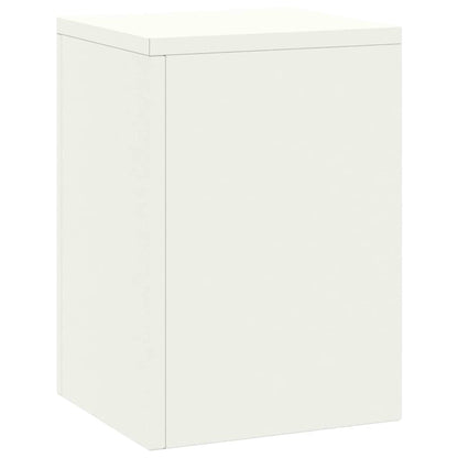 Supporti per piante 2 pcs Bianco 24 x 24 x 35 cm Acciaio
