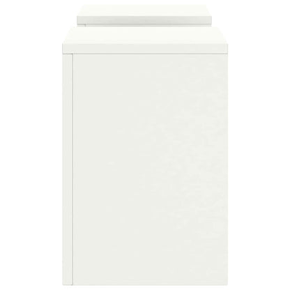 Supporti per piante 2 pcs Bianco 24 x 24 x 35 cm Acciaio