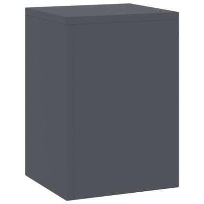 Supporti per piante 2 pcs Antracite 24 x 24 x 35 cm Acciaio