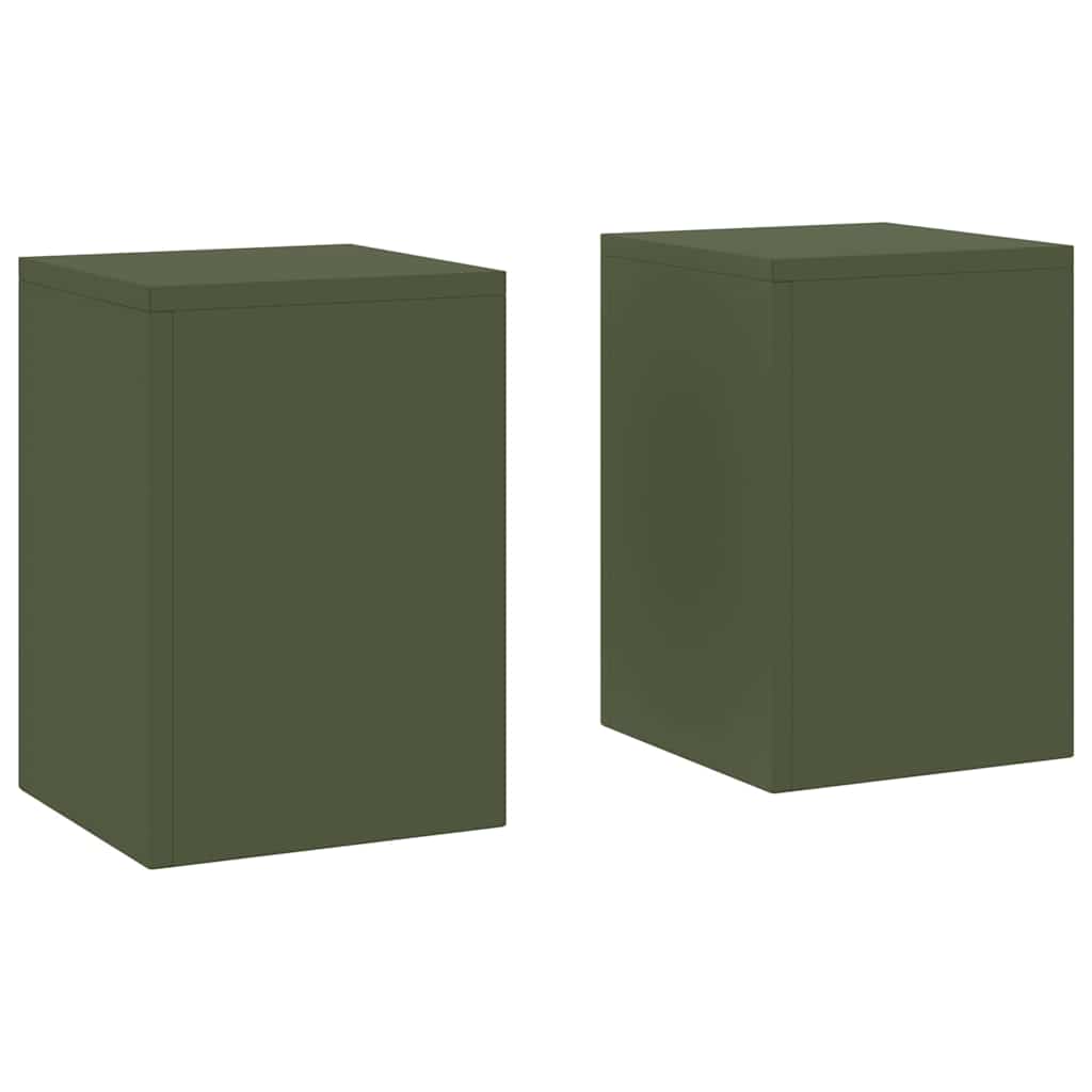 Supporti per piante 2 pcs Oliver verde 24 x 24 x 35 cm Acciaio