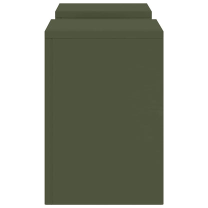 Supporti per piante 2 pcs Oliver verde 24 x 24 x 35 cm Acciaio