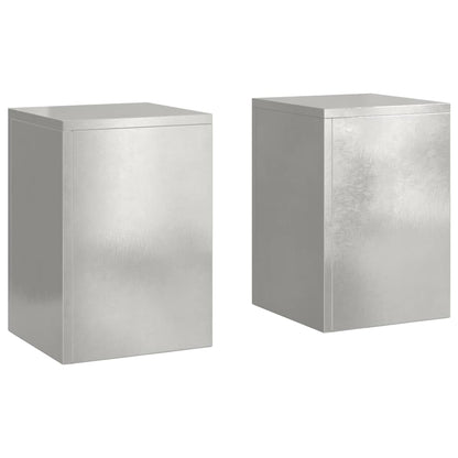 Supporti per piante 2 pcs Argento 24 x 24 x 35 cm