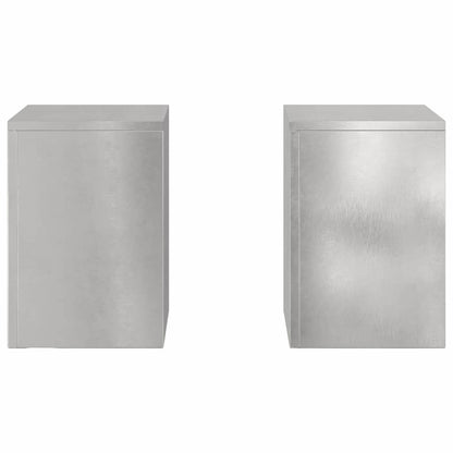 Supporti per piante 2 pcs Argento 24 x 24 x 35 cm