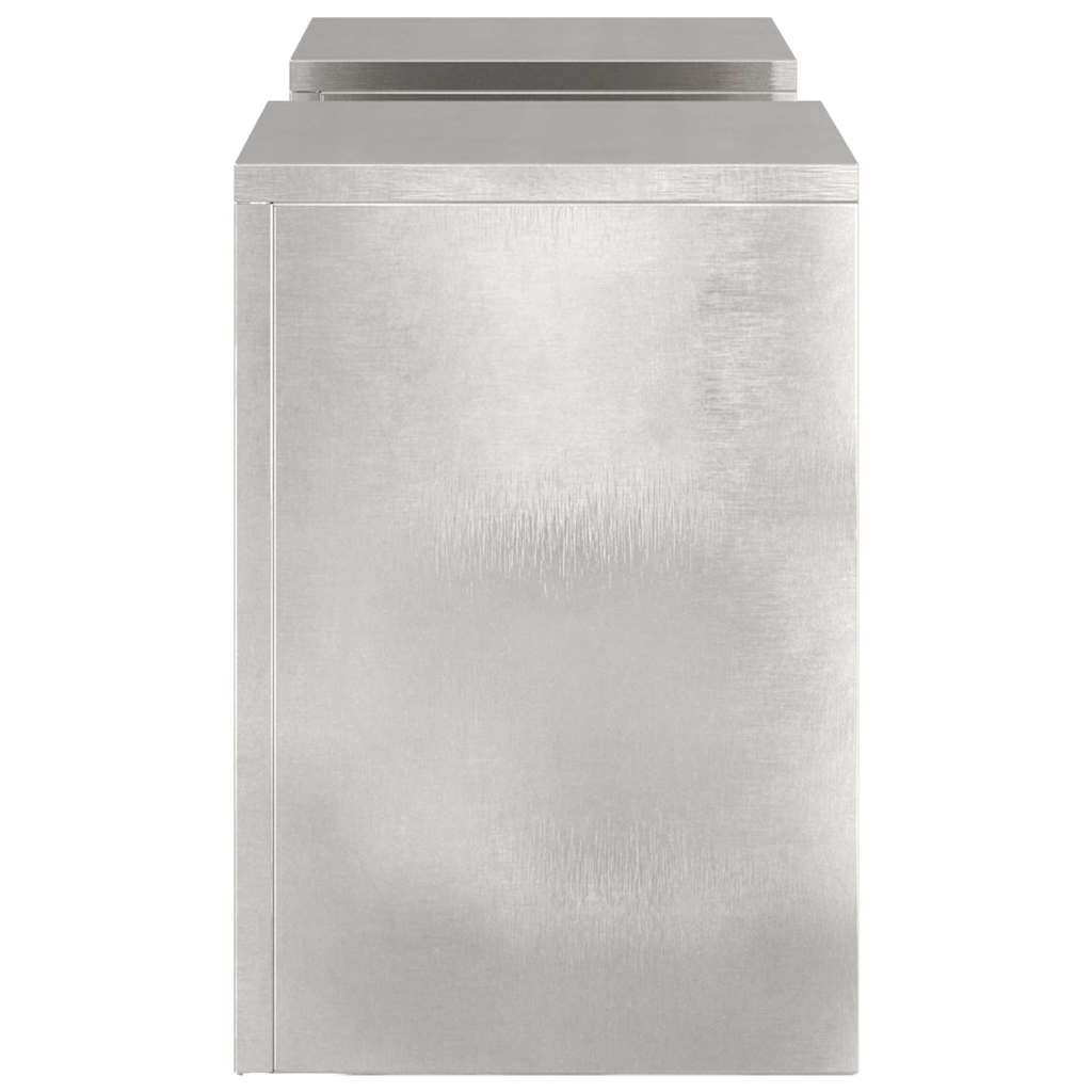 Supporti per piante 2 pcs Argento 24 x 24 x 35 cm