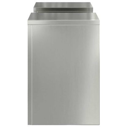 Supporti per piante 2 pcs Argento 24 x 24 x 35 cm