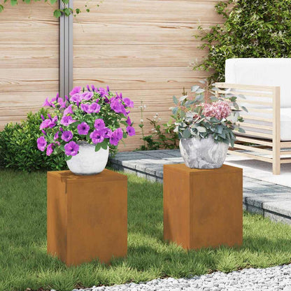 Supporti per piante 2 pcs Ruggine 24 x 24 x 35 cm